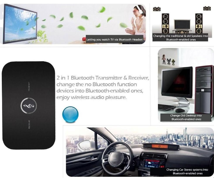 b6 2in1 bluetooth audio recorder and receiver